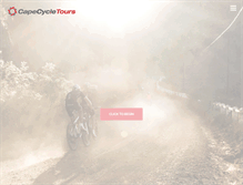 Tablet Screenshot of capecycletours.com